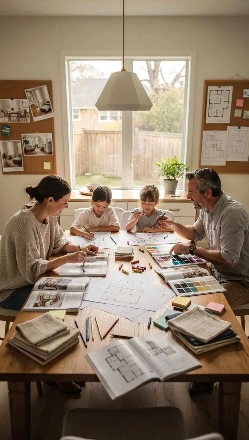 Зонирование пространства: разделение комнаты на функциональные области.